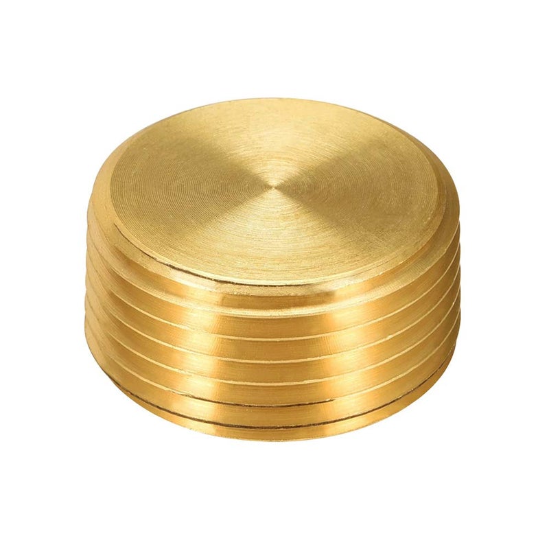 Joywayus Brass Hex Counter Sunk Plug 1/2" NPT Male Pipe Fitting Set Internal Hex Socket Thread Pipe Plug for Closing the End of Pipe (Pack of 6) - Image 3